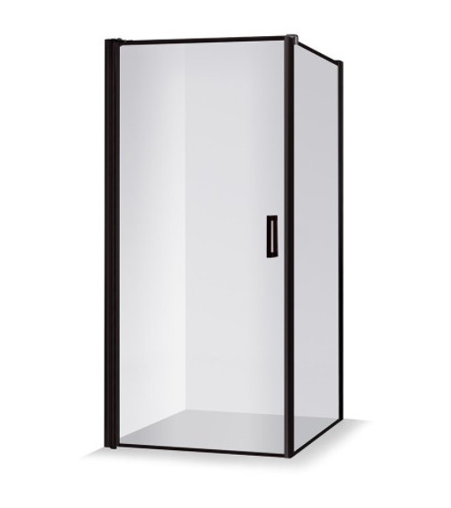 Brasta Glass dušo kabina Kristina 100x100x200cm "Nero Frame", juodais rėmeliais