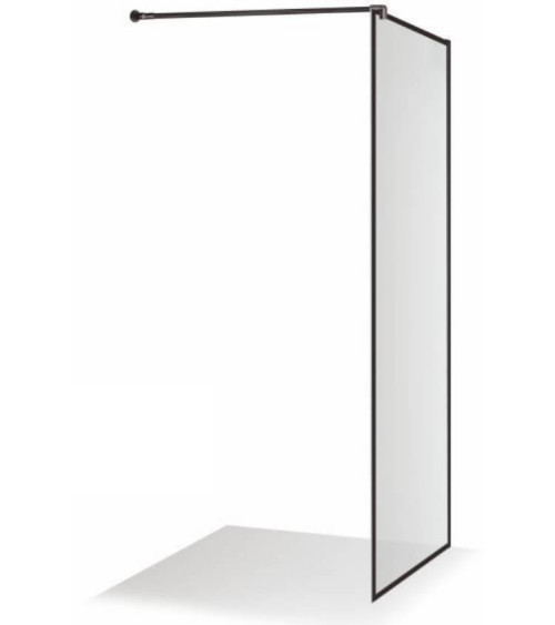 Brasta Glass dušo sienelė Dija Nero Frame, skaidriu stiklu