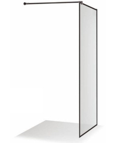 Brasta Glass dušo sienelė Dija Nero Frame, skaidriu stiklu