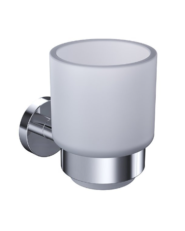 IŠPARDAVIMAS. Bocchi Piave dantų šepetėlio stiklinaitė, chromo sp.