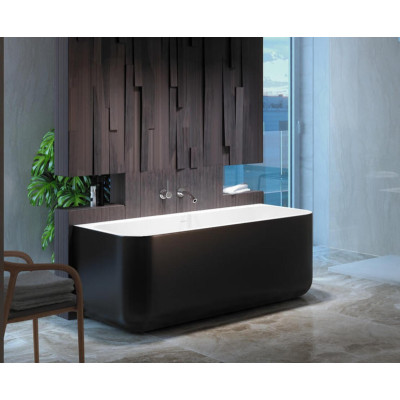 Akmens masės vonia Balteco GAMMA 159x71, RAL spalvos šonai