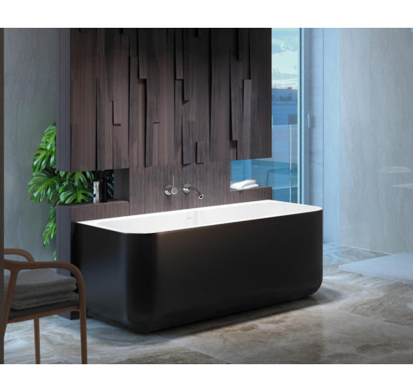 Akmens masės vonia Balteco GAMMA 159x71, RAL spalvos šonai