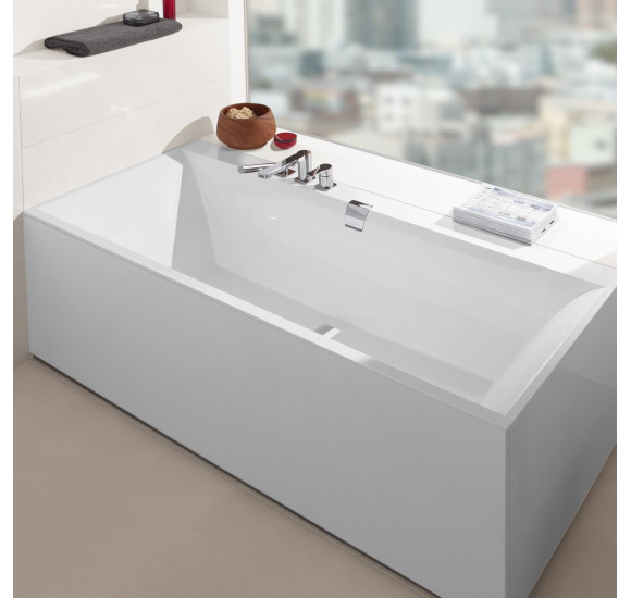 Villeroy&Boch Quaryl Squaro stačiakampė vonia su kojelėmis ir sifonu 170x75cm