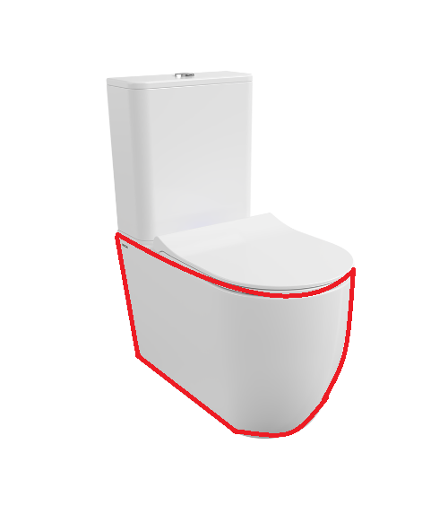 Bocchi Venezia Rimless pastatomo klozeto puodas