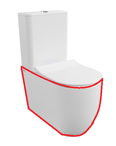 Bocchi Venezia Rimless pastatomo klozeto puodas