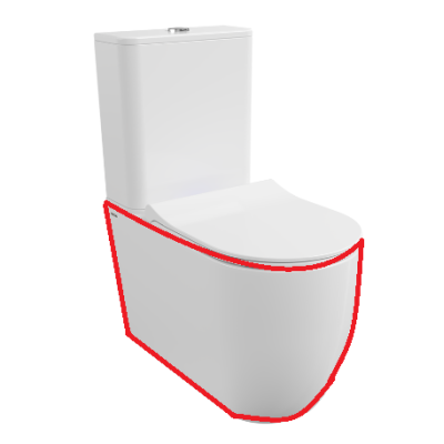 Bocchi Venezia Rimless pastatomo klozeto puodas