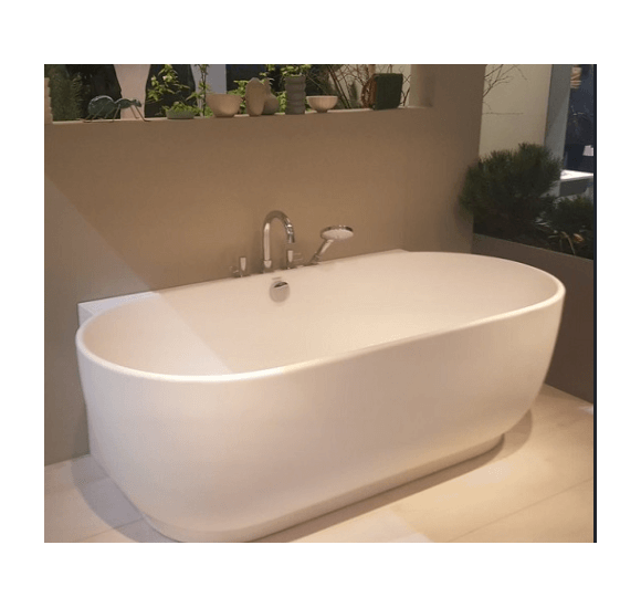 Duravit Luv prie sienos glaudžiama vonia DuraSolid® 1800x950