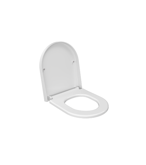 Bocchi Pakabinamo klozeto SC storas dangtis, blizgus baltas