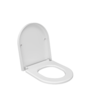 Bocchi Pakabinamo klozeto SC storas dangtis, blizgus baltas