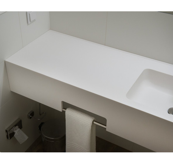Balteco Standart nestandartinių matmenų praustuvas su stalviršiu nuo 600mm iki 1600mm