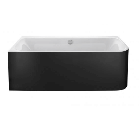 Akrilinė vonia su juoda apdaila Duravit Happy D.2 180x80cm