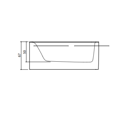 Akmens masės vonia Balteco PIANO 171x101cm