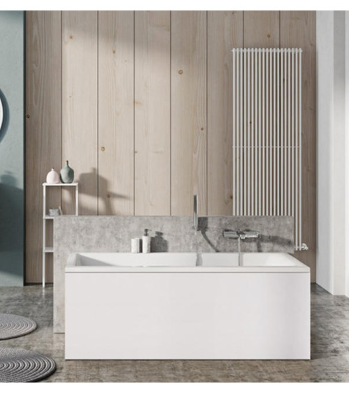 Balteco Forma akrilinės vonios komplektas: rėmas, apdaila L-formos ir sifonas, pasirinkite dydį