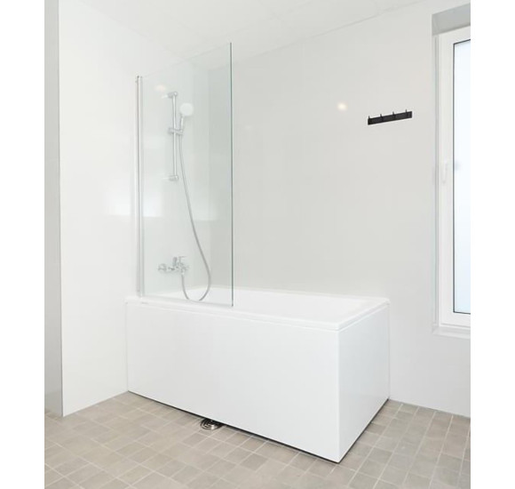 Balteco Forma akrilinės vonios komplektas: rėmas, apdaila L-formos ir sifonas, pasirinkite dydį