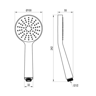 Ravak Flat S dušo galvutė 960.00