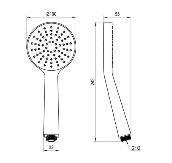 Ravak Flat S dušo galvutė 960.00