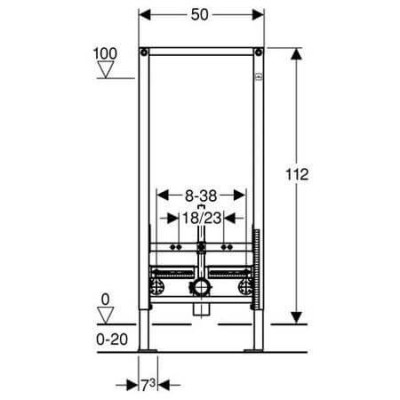 Geberit Duofix potinkinis bidė rėmas