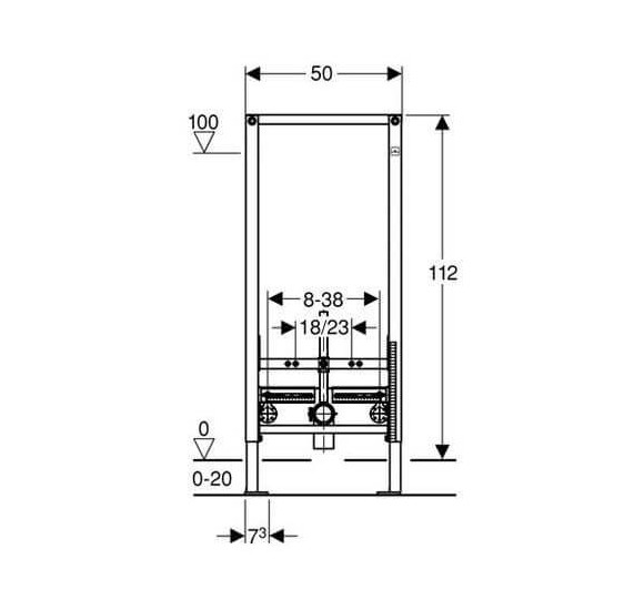 Geberit Duofix potinkinis bidė rėmas