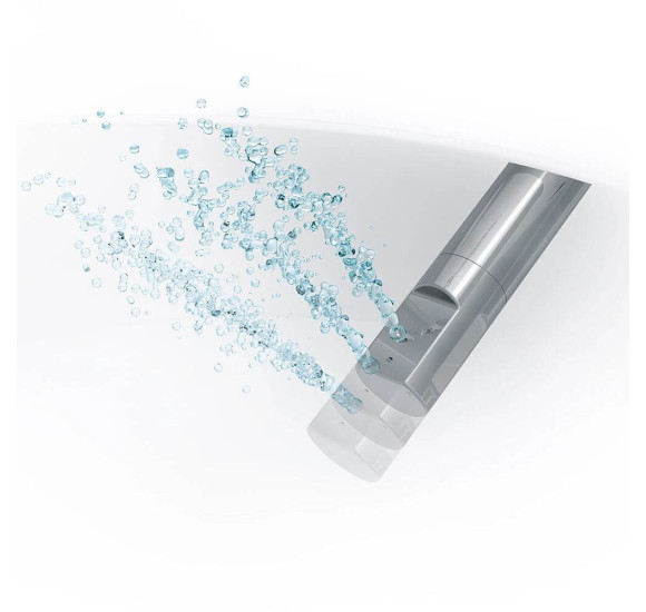 Duravit pakabinamas WC ME by Starck Rimless SensoWash unitazas, su dangčiu 370x570, baltos blizgios spalvos