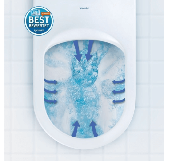 Duravit pakabinamas WC DuraStyle Rimless SensoWash unitazas, su dangčiu 370x620