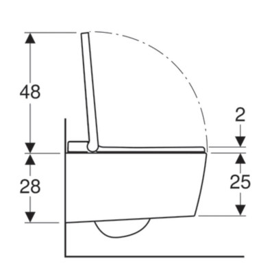 Geberit Sela Išmanusis klozetas su "Soft Close" dangčiu