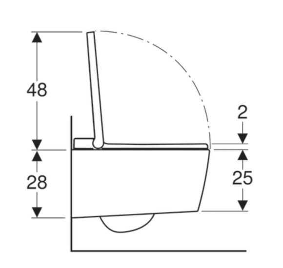 Geberit Sela Išmanusis klozetas su "Soft Close" dangčiu