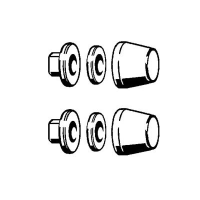 Viega montavimo komplektas pakabinamam WC puodui. Chromuotas