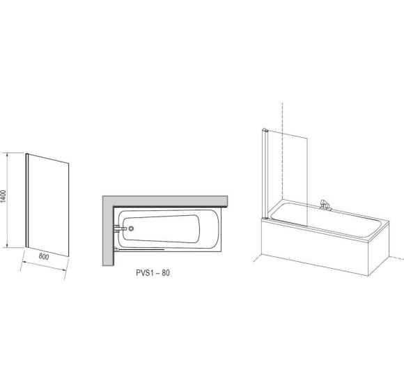 Ravak vonios sienelė PVS1