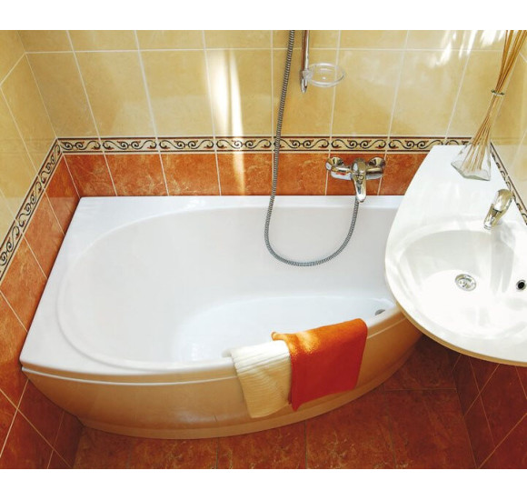 RAVAK pakabinamas akmens masės praustuvas Avocado, kairė pusė