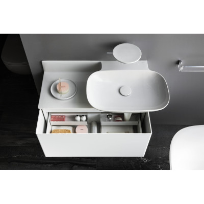 Pakabinamas/baldinis praustuvas su keraminiu stalviršiu Laufen Ino