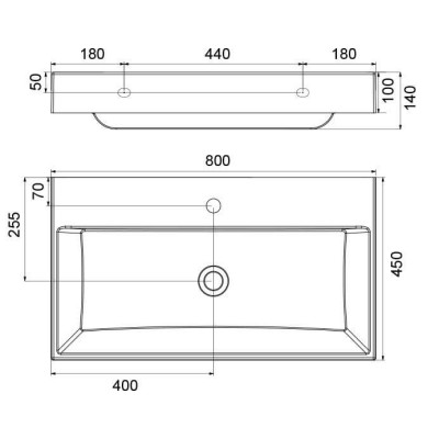 Praustuvas Ravak Natural 800
