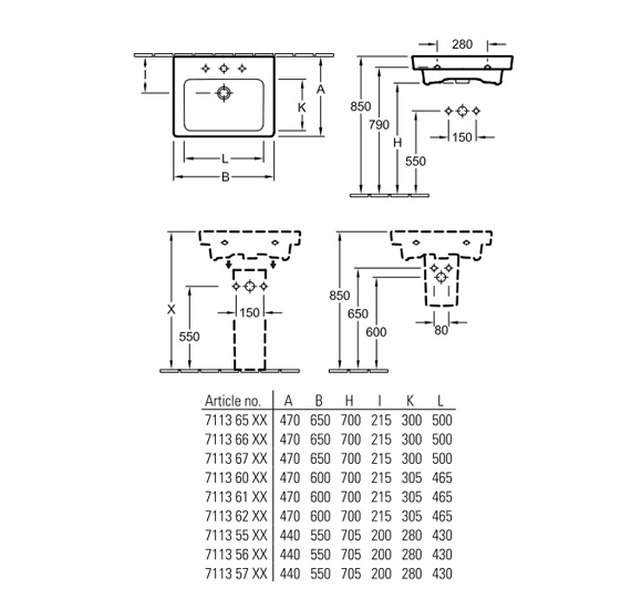 Villeroy & Boch Subway 2.0 praustuvas, 600x470