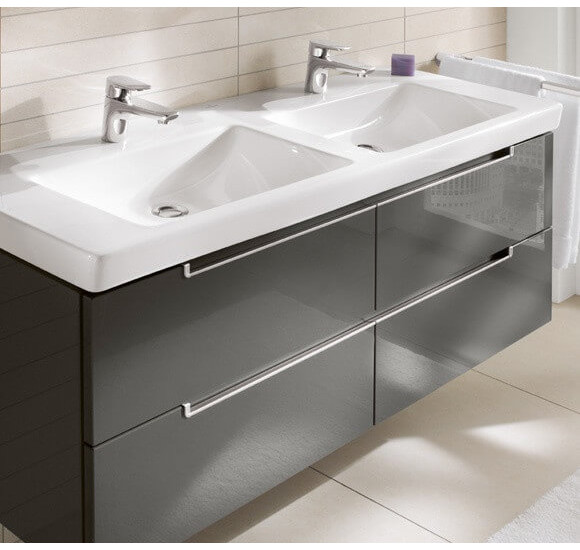 Villeroy & Boch Subway 2.0 dvigubas praustuvas, 1300x470