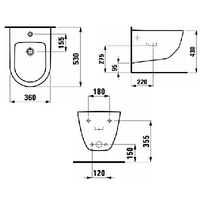 Pakabinama bide Laufen Pro New