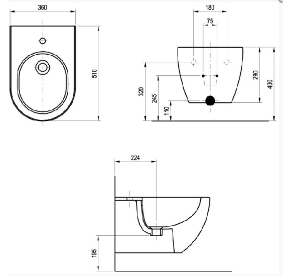Ravak Uni Chrome pakabinama bide