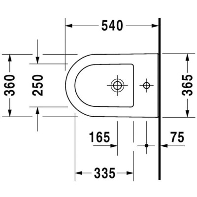 Pakabinama bide Duravit Darling New