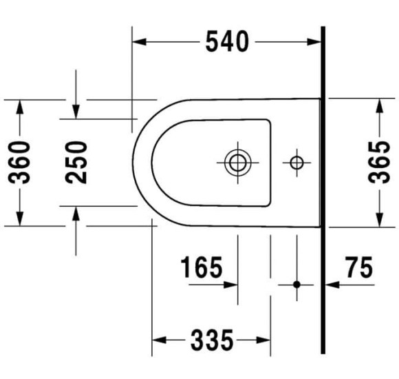Pakabinama bide Duravit Darling New