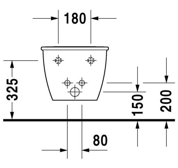 Pakabinama bide Duravit Darling New