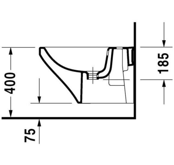 Pakabinama bide Duravit DuraStyle