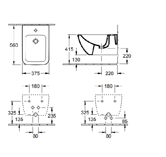 Villeroy&Boch Venticello pakabinama bide