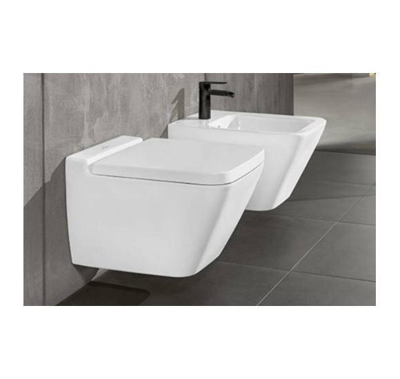 Villeroy & Boch Finion pakabinama bide, 375 x 560 mm su "Ceramic Plus" danga