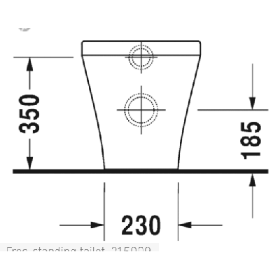 Duravit DuraStyle prie sienos statomas klozetas be dangčio