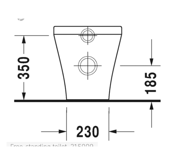 Duravit DuraStyle prie sienos statomas klozetas be dangčio