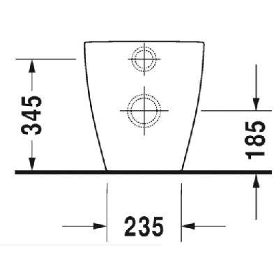 Duravit Me by Starck prie sienos statomas klozetas be dangčio