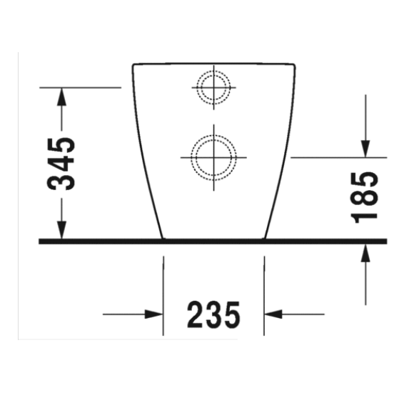 Duravit Me by Starck prie sienos statomas klozetas be dangčio