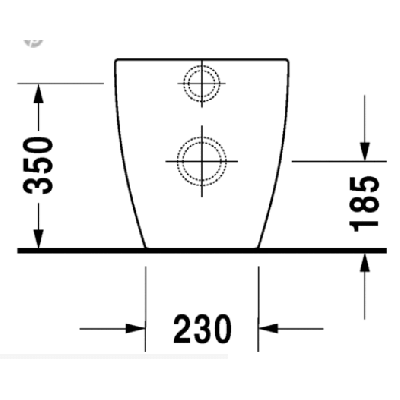 Duravit Happy D.2 prie sienos statomas klozetas be dangčio