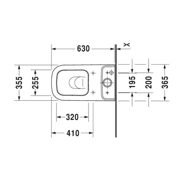 Duravit Happy D.2 patatomas klozetas be dangčio ir bakelio