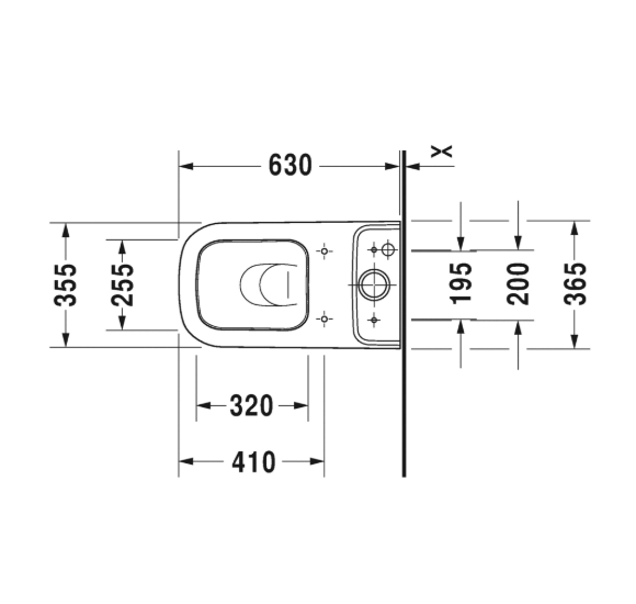 Duravit Happy D.2 patatomas klozetas be dangčio ir bakelio