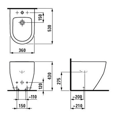 Laufen Pro prie sienos statoma bide