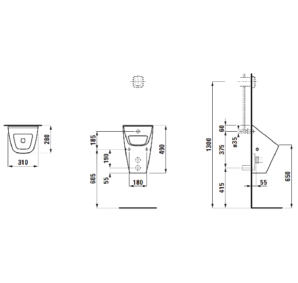Laufen Vila pisuaras